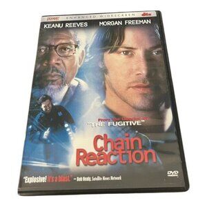 Chain Reaction (DVD) – Keanu Reeves, Morgan Freeman – Action Thriller